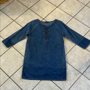 Lauren Ralph Lauren Blue Denim Dress